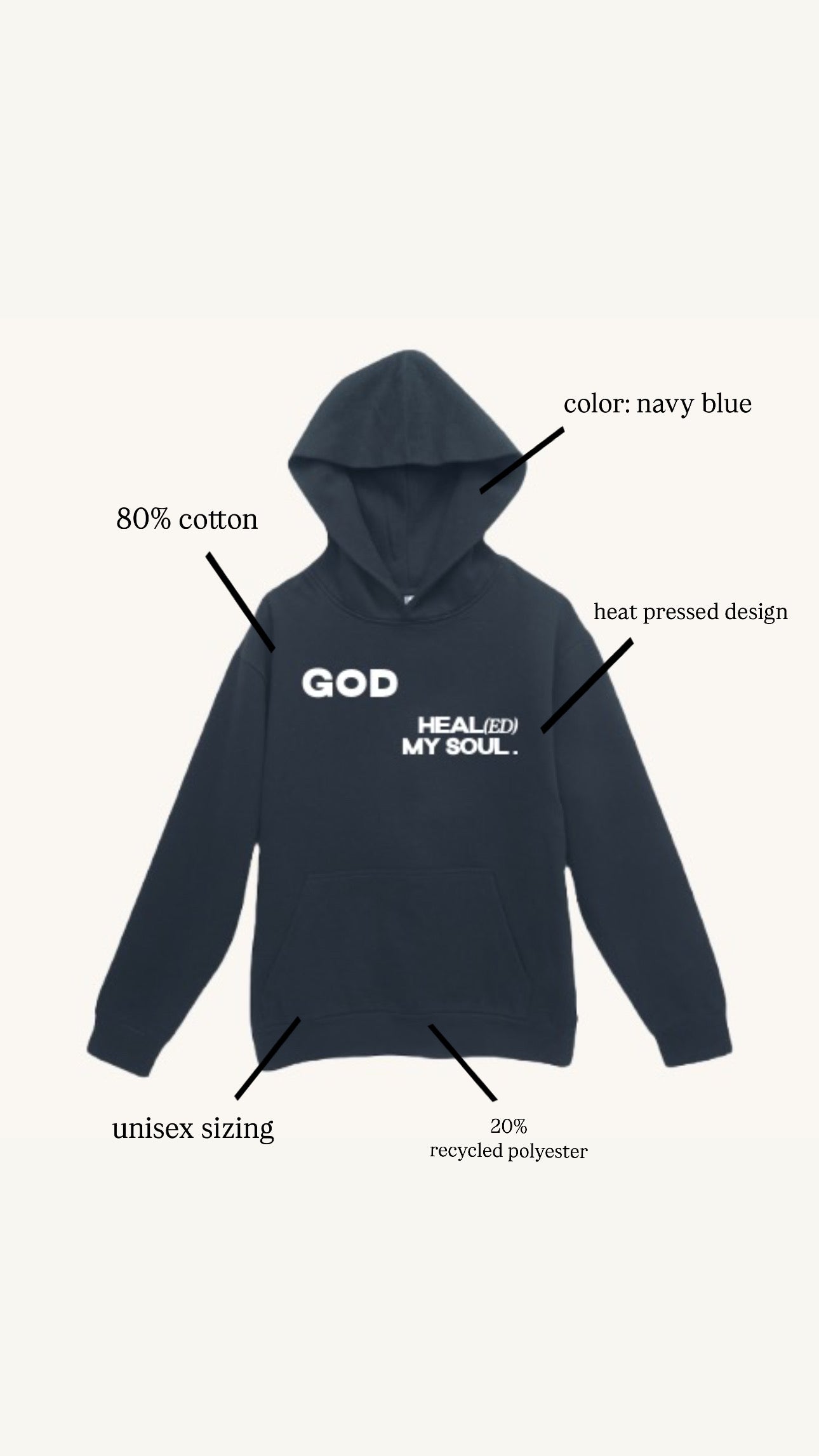 Healed By God Hoodie